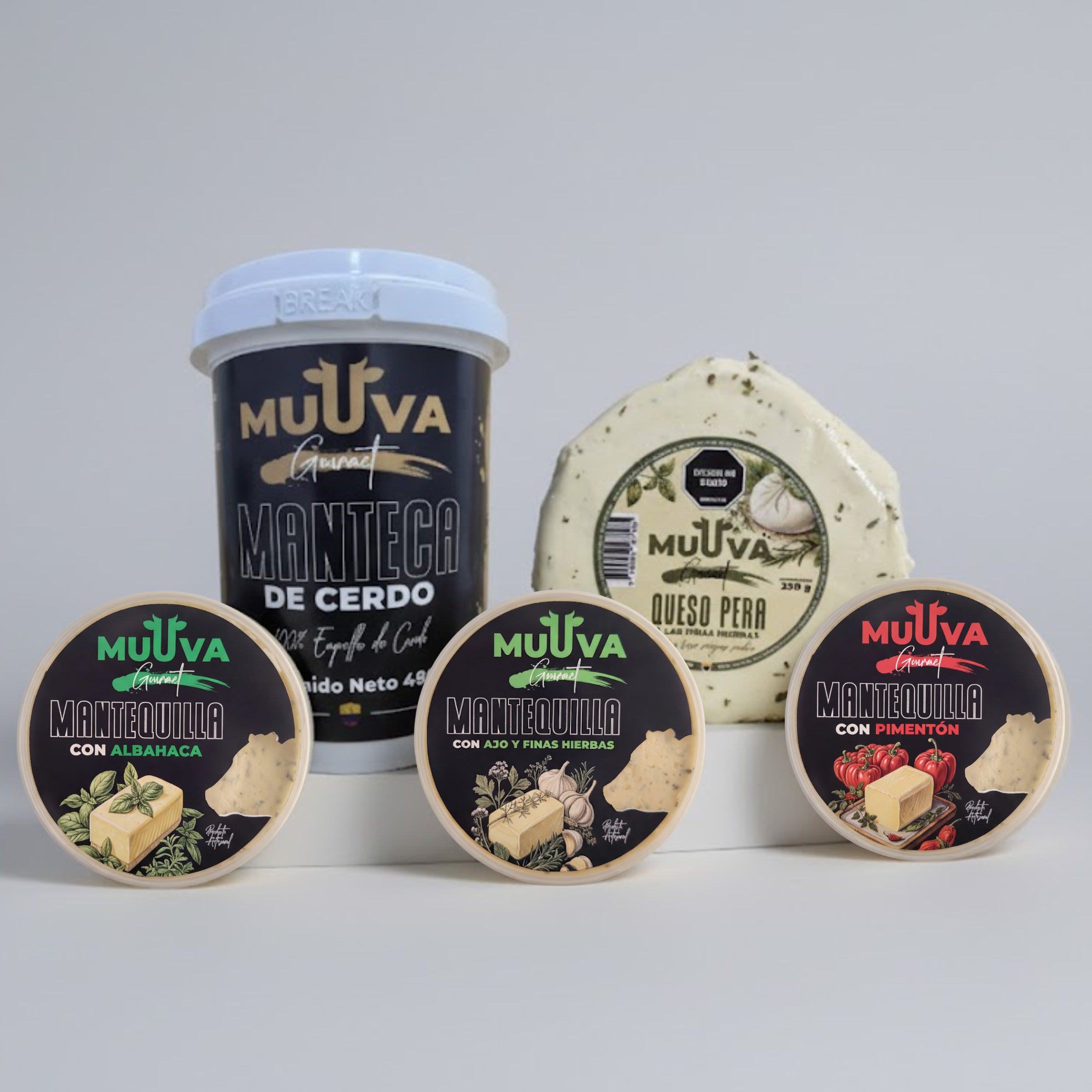 Combo: Manteca + Queso + 3 Mantequillas con Sabores